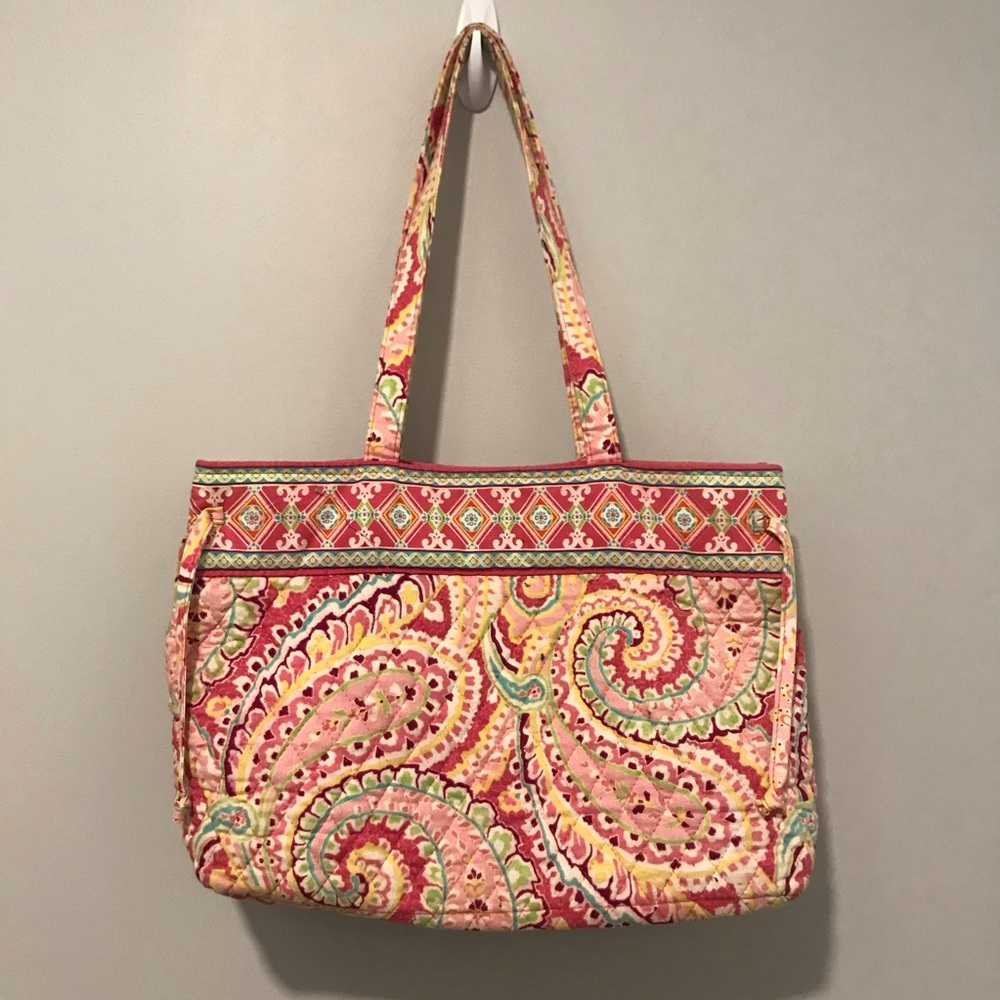 Vera Bradley Tote Retired Pattern Quilted Capri Melon